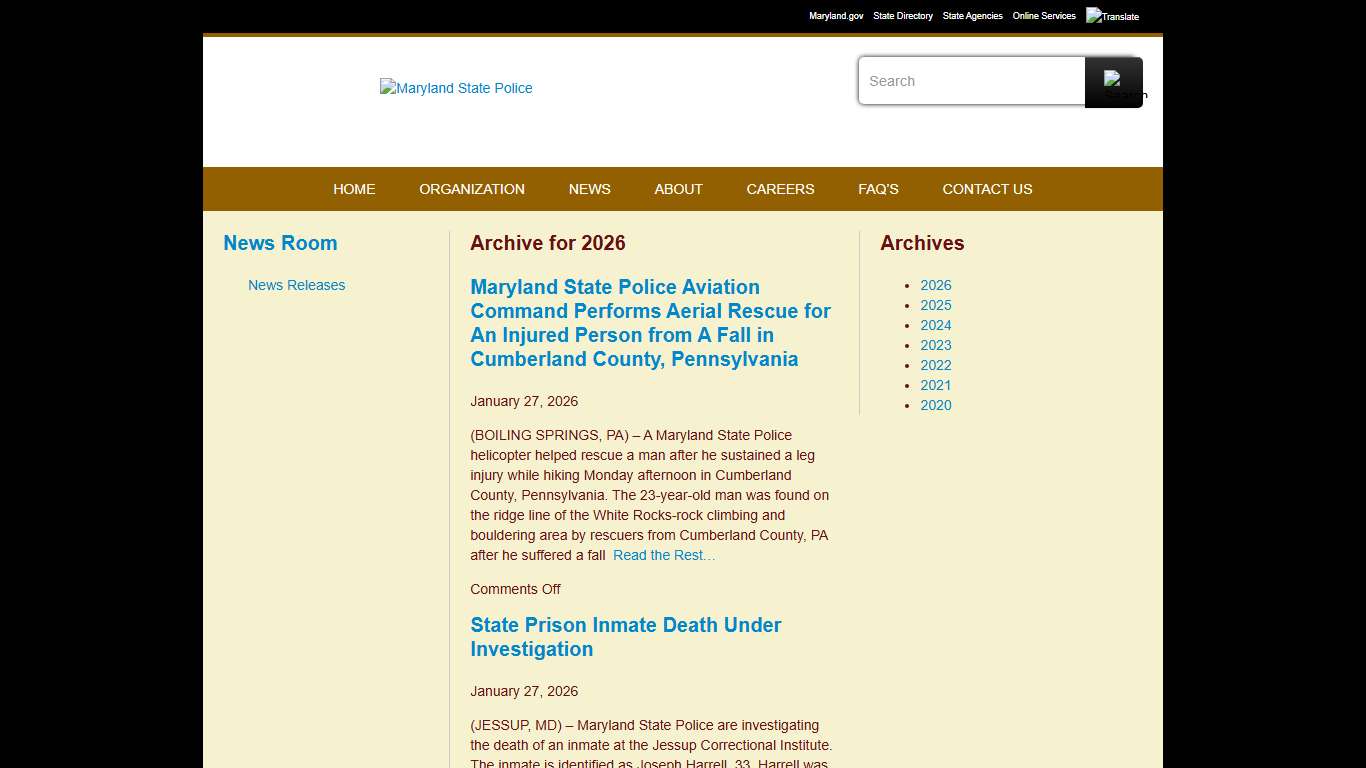 2026 - Maryland News